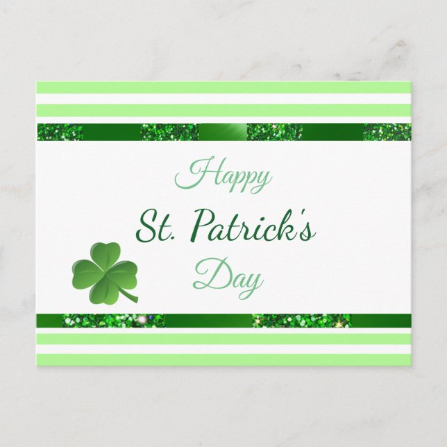 St Patrick's Day Personalised Post card (Front)