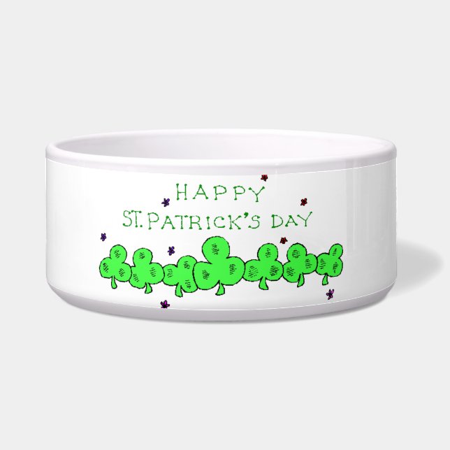 St. Patrick's Day Pet Bowl (Front)