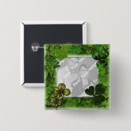 St. Patrick's Day Photo Button