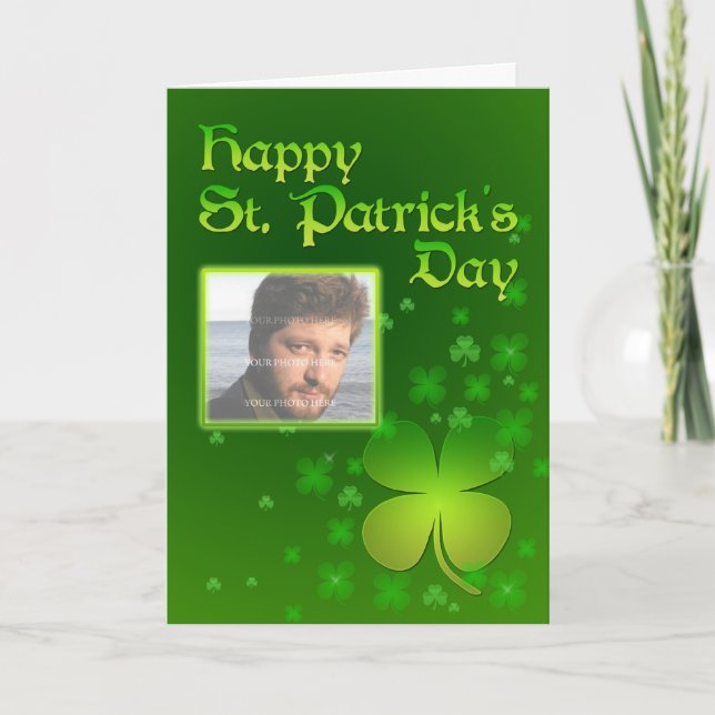 St. Patrick's day photo card (Front)
