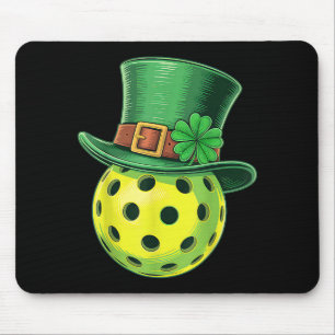 St patricks day pickleball paddleball player mouse mat