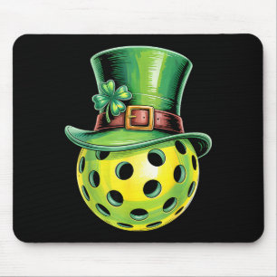 St patricks day pickleball paddleball player mouse mat