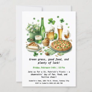 St. Patrick's Day Picnic – Lucky Fun Invitation