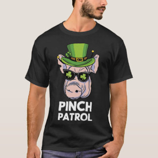 St Patrick's Day Pig Pinch Patrol Clover Irish Sha T-Shirt