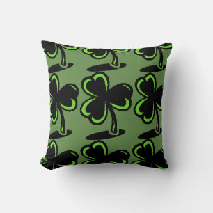 St. Patrick's Day Pillow Four Leaf Clover