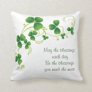 St. Patrick's Day Pillow-May The Blessings Cushion