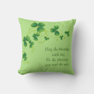 St. Patrick's Day Pillow-May The Blessings Cushion