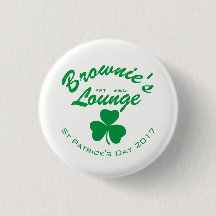 St. Patrick's Day pin back button 2017
