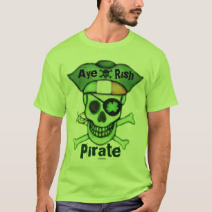 St. Patrick's Day Pirate Skull T-Shirt