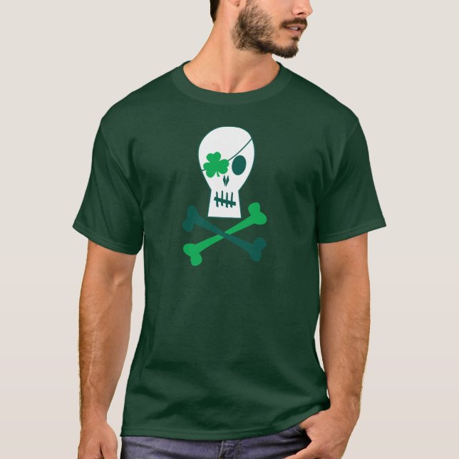 St. Patrick's Day Pirate T-Shirt (Front)