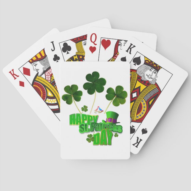 St. Patrick's  Day Playing Card Deck (Back)