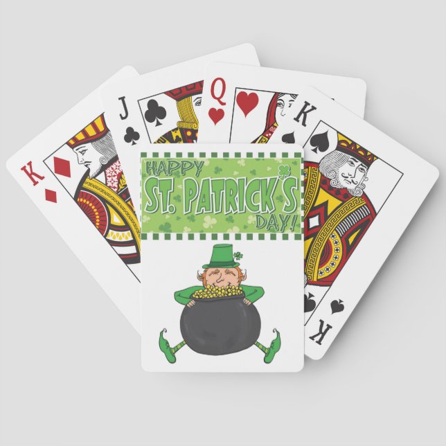 St. Patrick's  Day Playing Card Deck (Back)