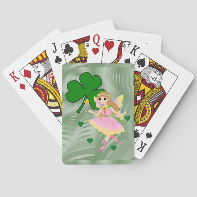 St. Patrick's  Day Playing Card Deck Fairy (Back)
