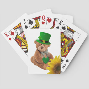 St. Patrick's  Day Playing Card Deck Teddy Bear