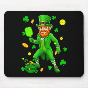 St. patrick's day playing pickleball matching mouse mat