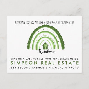 St Patricks Day Pop-By real estate  Announcement Postcard
