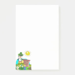 St. Patrick's Day Post it Notes Penguin