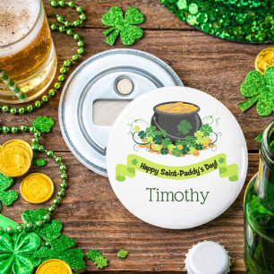 St. Patrick's Day Pot of Gold Bottle Opener