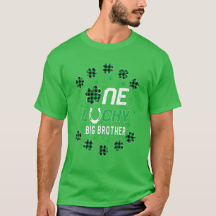 St Patricks Day Prek Kinder One Lucky Big Brother T-Shirt