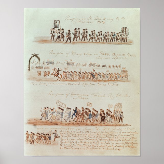 St. Patrick's Day procession Poster (Front)