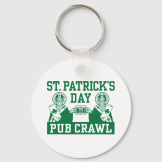 St. Patrick's Day Pub Crawl Key Ring