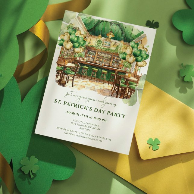 St. Patrick's Day Pub Party Invitation (Creator Uploaded)