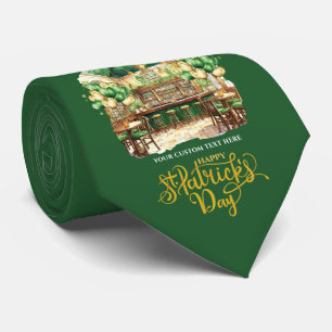 St. Patrick's Day Pub Party Personalised Tie