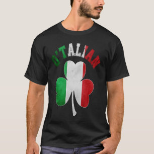 St Patrick's Day pyjamas O'talian Italian Italy Fl T-Shirt