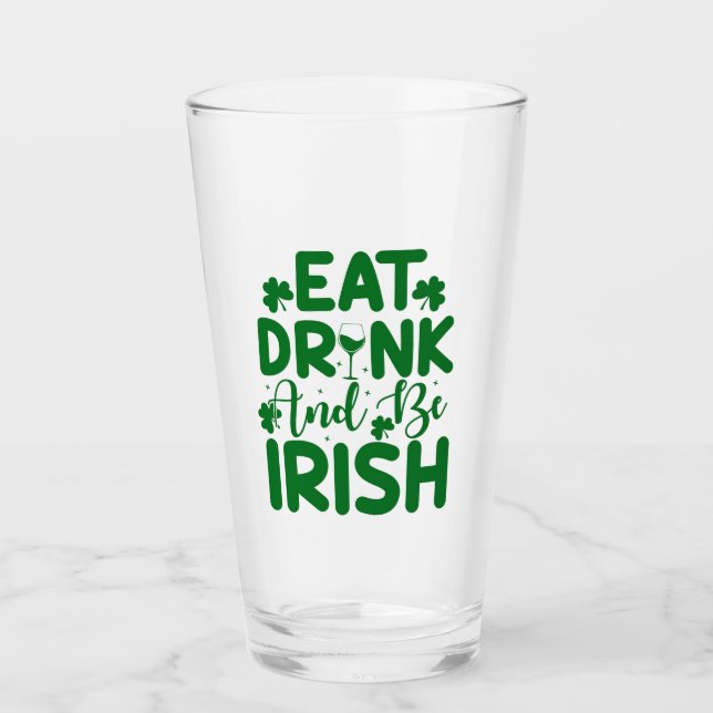 St Patrick's Day Quote   Glass (Front)