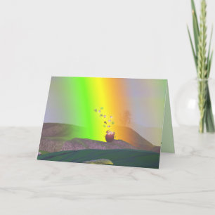 St. Patrick's Day - Rainbow Gold Card