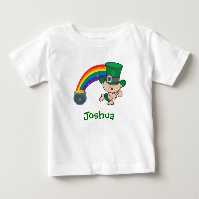 St. Patrick's Day Rainbow Toddler Tee (Front)