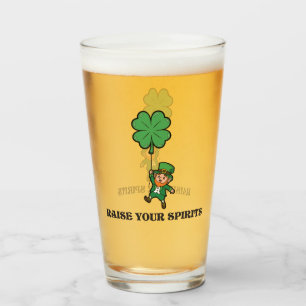 St. Patrick's Day Raise Your Spirits Glass