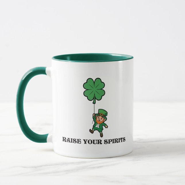 St. Patrick's Day Raise Your Spirits Mug (Left)