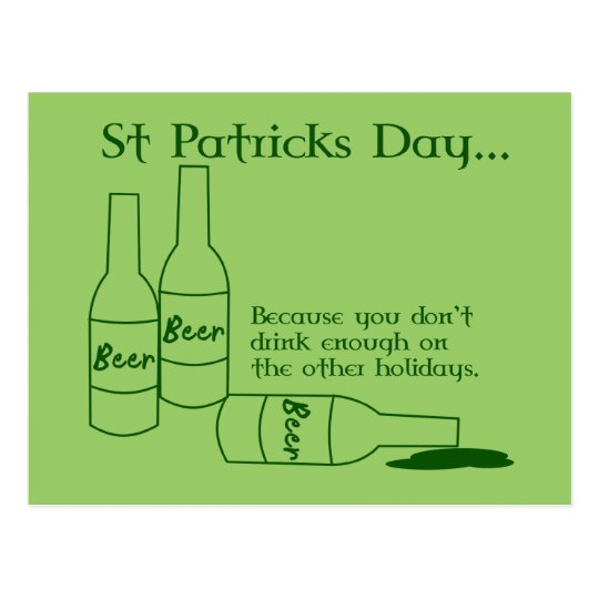 St Patrick's Day Recipe Postcard
