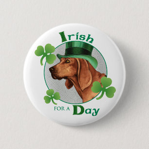 St. Patrick's Day Redbone 6 Cm Round Badge