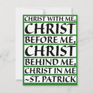 St Patricks Day Religious Blessing Greeting Card