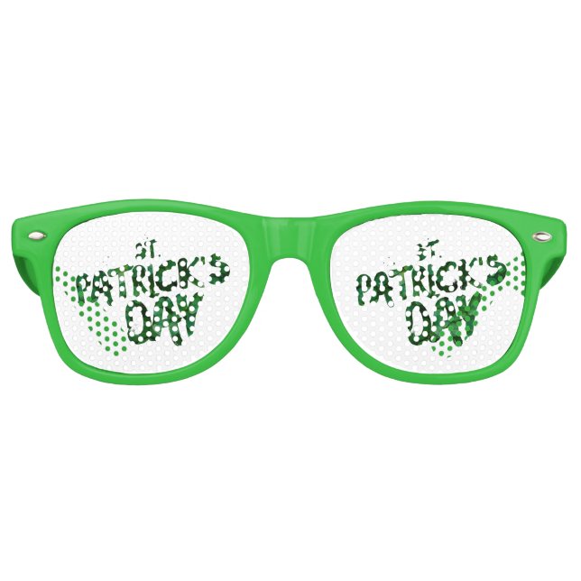 St Patrick's Day Retro Sunglasses (Front)