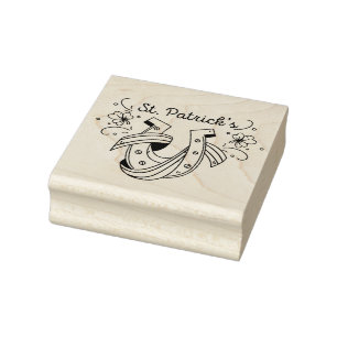 St Patrick's Day Rubber Stamp