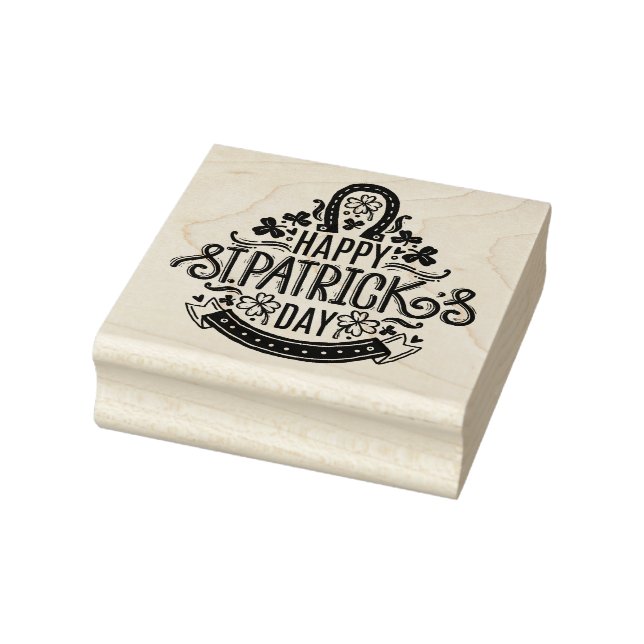 St Patrick's Day Rubber Stamp (Stamp)