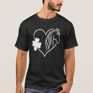 St.Patrick's Day Saint Paddy's Heart Horse Lover S T-Shirt
