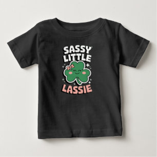 st. patricks day Sassy Little Lassie for girl Baby T-Shirt