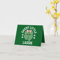 St Patricks Day Sassy Little Lassie Kids Girl