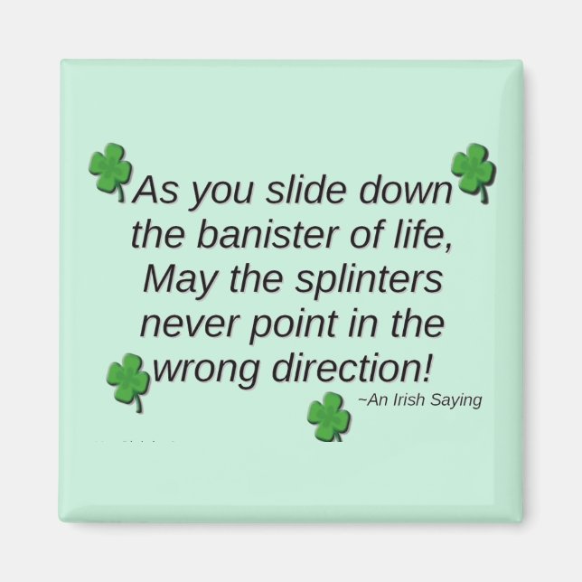 St. Patrick's Day Saying Magnet (Front)