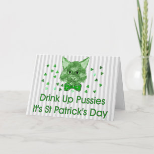 St Patrick's Day Scrapper Cat Card