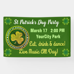 St Patrick's Day Seal Banner