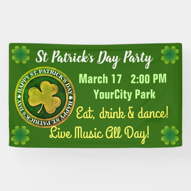 St Patrick's Day Seal Banner (Horizontal)