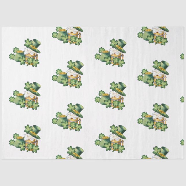 St Patrick's Day Series Design 40 Tissue Paper (Front)