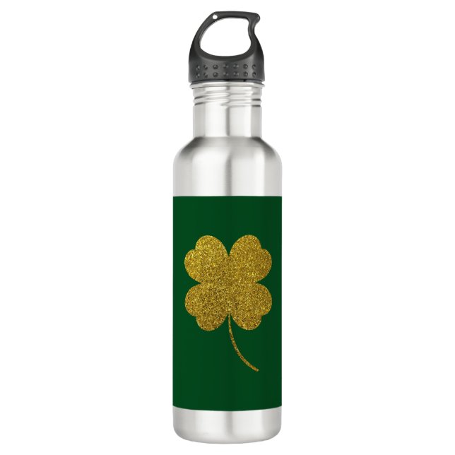 St. Patrick's Day Shamrock 710 Ml Water Bottle (Front)