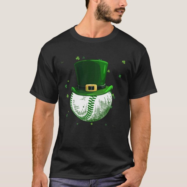 St Patricks Day Shamrock Baseball Saint Paddy s Ki T-Shirt (Front)
