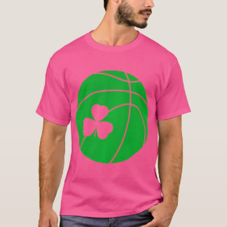 St Patricks Day Shamrock Basketball Irish T-Shirt
